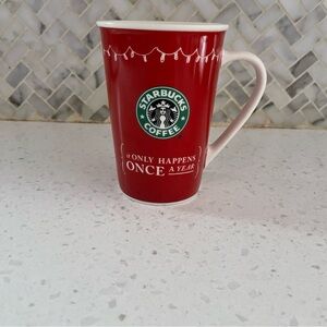 Starbucks Holiday Christmas Coffee Mug It Only Happens Once A Year Stocking